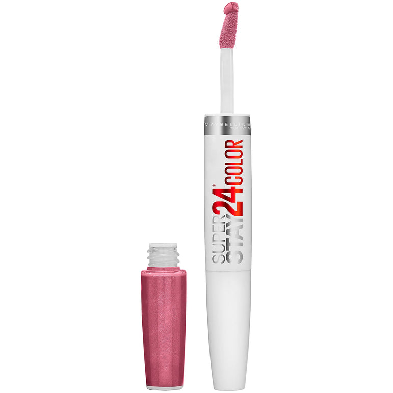 Maybelline SuperStay 24 2-Step Liquid Lipstick Makeup, Perpetual Plum, 1 kit-CaribOnline