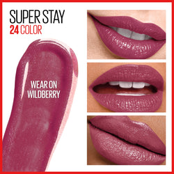 Maybelline SuperStay 24 2-Step Liquid Lipstick Makeup, Wear On Wildberry, 1 kit-CaribOnline
