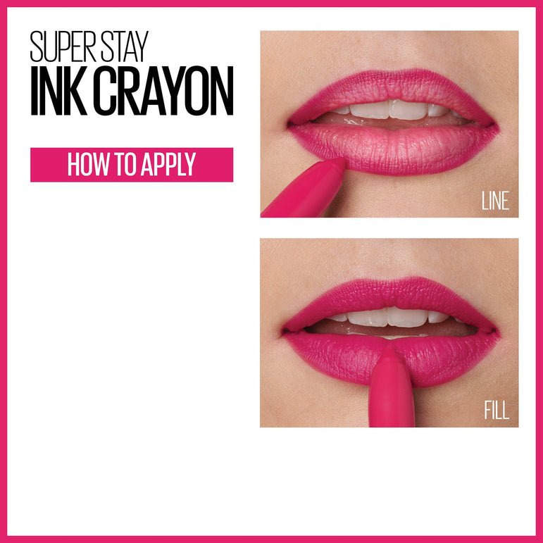 Superstay ink crayon lipstick, matte longwear lipstick makeup keep it fun