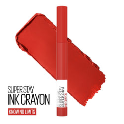 Maybelline SuperStay Ink Crayon Lipstick, Matte Longwear Lipstick Makeup, Know No Limits, 0.04 oz.-CaribOnline