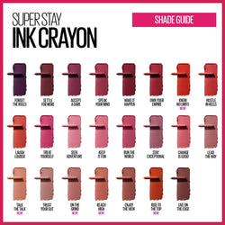 Maybelline SuperStay Ink Crayon Lipstick, Matte Longwear Lipstick Makeup, Rise To The Top, 0.04 oz.-CaribOnline