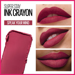 Maybelline SuperStay Ink Crayon Lipstick, Matte Longwear Lipstick Makeup, Speak Your Mind, 0.04 oz.-CaribOnline