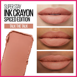 Maybelline SuperStay Ink Crayon Lipstick, Matte Longwear Lipstick Makeup, Talk The Talk, 0.04 oz.-CaribOnline