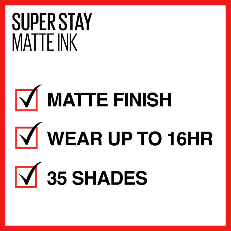Maybelline SuperStay Matte Ink City Edition Liquid Lipstick Makeup, Dancer, 0.17 fl. oz.-CaribOnline
