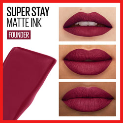 Maybelline SuperStay Matte Ink City Edition Liquid Lipstick Makeup, Founder, 0.17 fl. oz.-CaribOnline