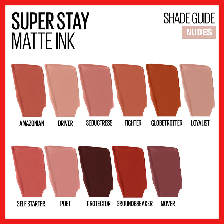 Maybelline SuperStay Matte Ink City Edition Liquid Lipstick Makeup, Ground-Breaker, 0.17 fl. oz.-CaribOnline