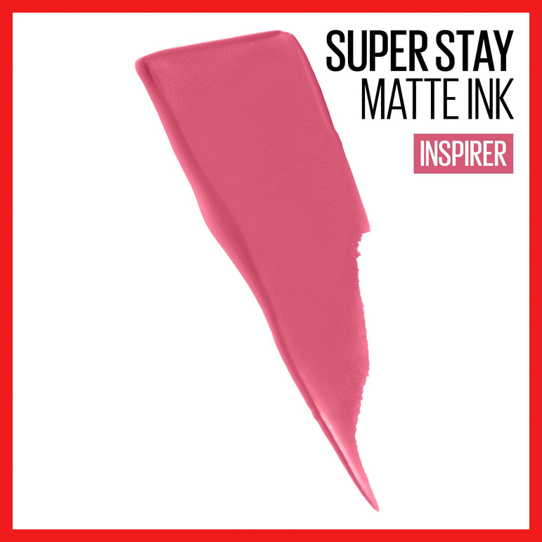 Maybelline SuperStay Matte Ink City Edition Liquid Lipstick Makeup, Inspirer, 0.17 fl. oz.-CaribOnline
