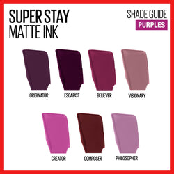 Maybelline SuperStay Matte Ink City Edition Liquid Lipstick Makeup, Originator, 0.17 fl. oz.-CaribOnline