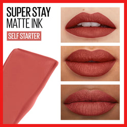 Maybelline SuperStay Matte Ink City Edition Liquid Lipstick Makeup, Self-Starter, 0.17 fl. oz.-CaribOnline