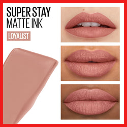Maybelline SuperStay Matte Ink Liquid Lipstick, Lip Makeup, Loyalist, 0.17 fl. oz.-CaribOnline
