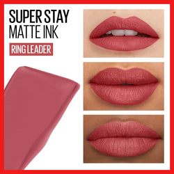 Maybelline SuperStay Matte Ink Liquid Lipstick, Lip Makeup, Ringleader, 0.17 fl. oz.-CaribOnline