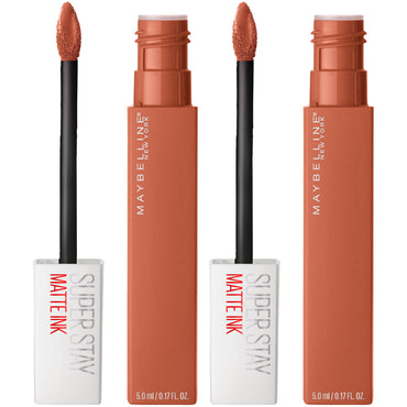 Maybelline SuperStay Matte Ink Un-nude Liquid Lipstick, Fighter, 2 count-CaribOnline