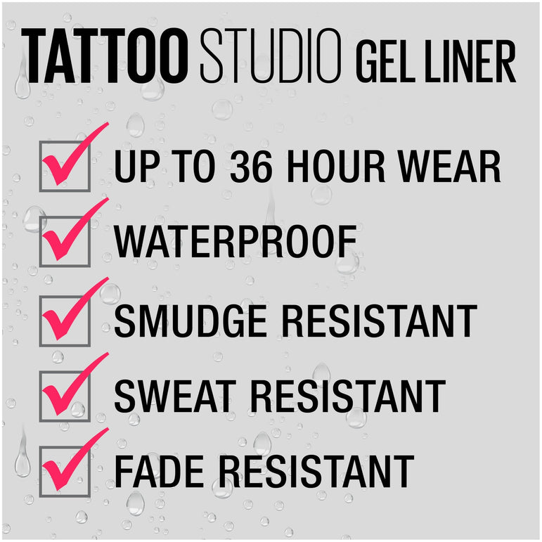 Maybelline TattooStudio Waterproof, Long Wearing, Eyeliner Pencil Makeup, Striking Navy, 0.04 oz.-CaribOnline
