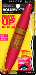 Maybelline Volum' Express Pumped Up! Colossal Washable Mascara, Glam Black, 0.33 fl. oz.-CaribOnline
