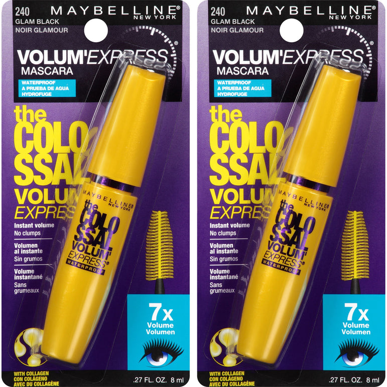 Volum' express® the colossal® waterproof mascara, volumizing glam black